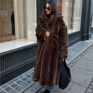 Soera Lucie Faux Fur Maxi Coat